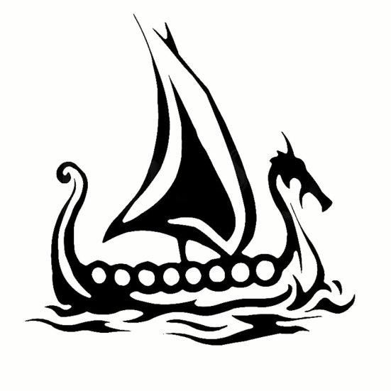 Wikingerschiff Auto Motorrad Reflektierende LKW Laptop Aufkleber Aufkleber Dekoration