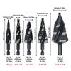 Four Spiral Flute Step Drill Bit Spiral Groove Wood Metal Hole Opener Punch Holes Drill Bit
