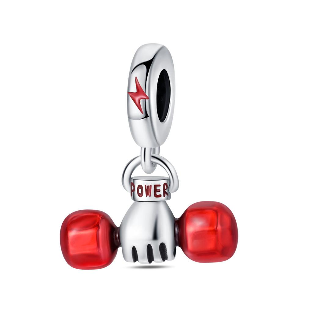 DIY Jewelry Bracelet Accessories Sports Fitness Dumbbells Football Basketball Baseball Charm Charm Charm Beads 925 Silver 2026