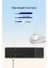 Foldable Bluetooth Keyboard with TYPE-C Charging, Large Touchpad & Multi-Device Switchability