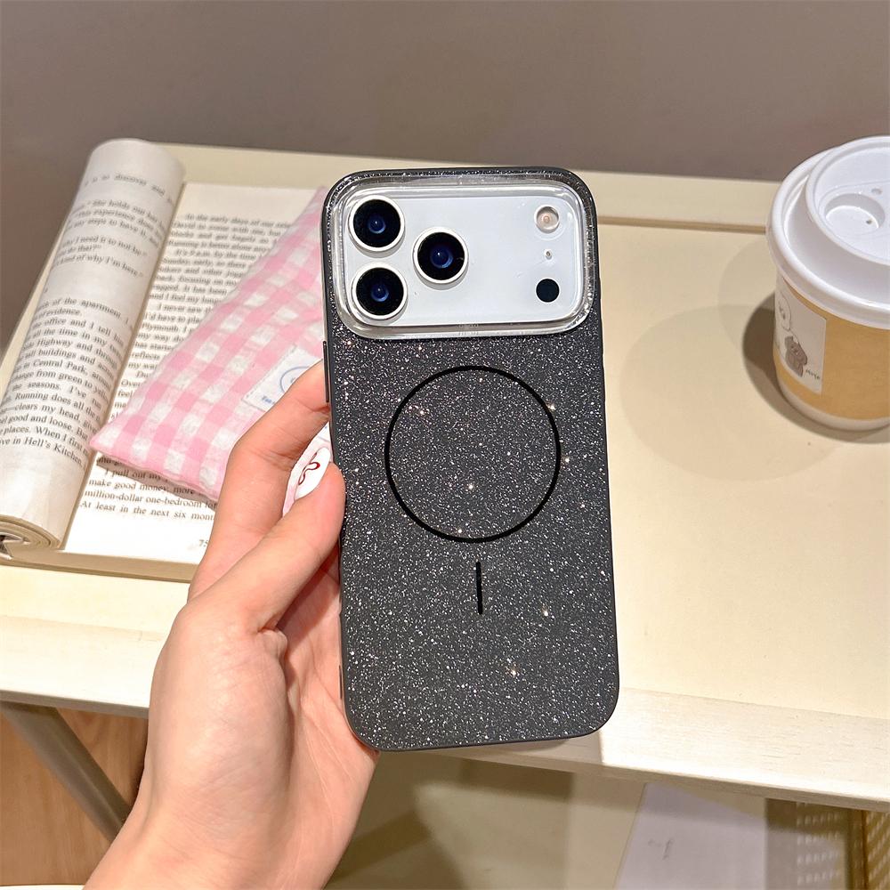 

Glitter Bling For Magsafe Magnetic Case For iPhone 17 16 15 14 13 12 Pro Max Plus Air Wireless Charging Shockproof Cover iPhone 14 Pro