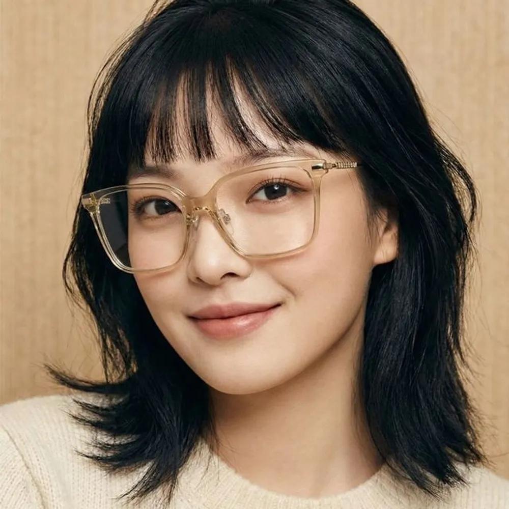 

Burberry Eyeglass Frames BE2376 4063 Clear Horn-rimmed Square Elizabeth