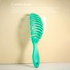 Teal Plastic Hair Brush with Soft Bristles for Gentle Detangling and Styling Ideal for All Hair Types Daily Use