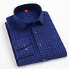 Men's Trendy Plaid Slim Fit Long Sleeve Shirt - Comfortable & Casual.