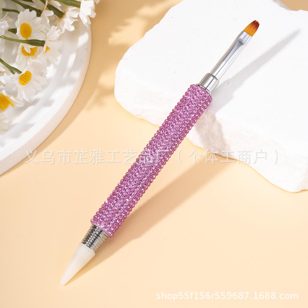 New manicure three-in-one full drill point drill pen point drill pen phototherapy pen pull line dual-purpose pen creative pen