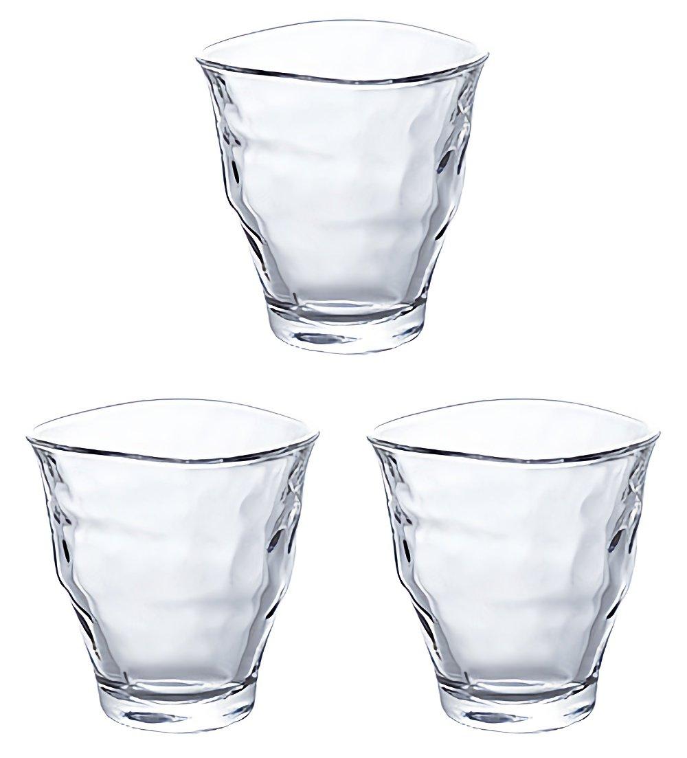 

ADERIA Glass Cup Tumbler Yurara Free Cup 240ml Set of 3 Made in Japan P-6652