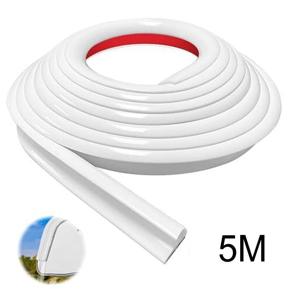 

5M For Caravan Motorhome Camper For Cars RVs Gutter Rain Guard Drip Stop Rv Camper Accessories 1/2 Height Drip Rail J Shape
