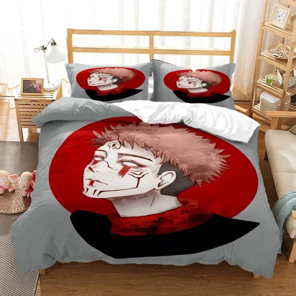 3D Anime Jujutsu Kaisen Digital Print Polyester Bedding Sets Covers Boys Duvet Cover Set For Teens Bedding Set Home Textiles
