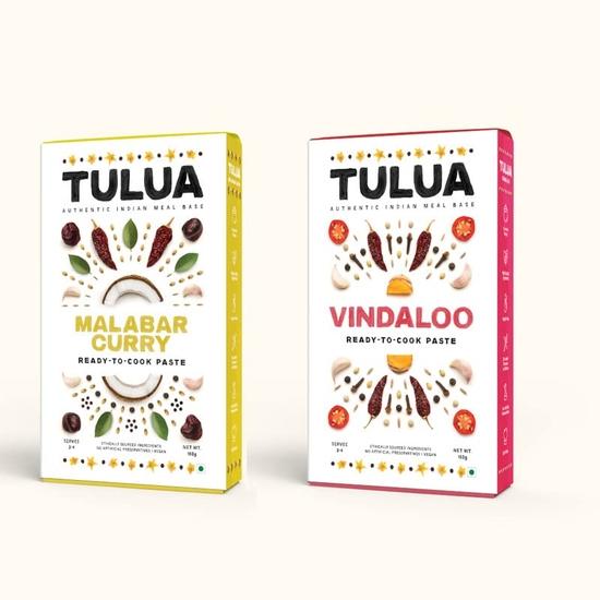 Tulua Malabar Curry + Vindaloo Ready to Cook Paste | Cooking Paste | 1 Pack Serves 4-6 | No Preservatives | 2x160gms