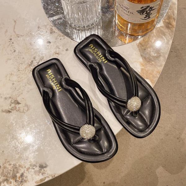 

Модные резиновые шлепанцы, тапочки, женские летние блестящие шлепанцы, пляжная обувь, модные гавайские мягкие желеобразные сабо, роскошные повседневные с кристаллами 35