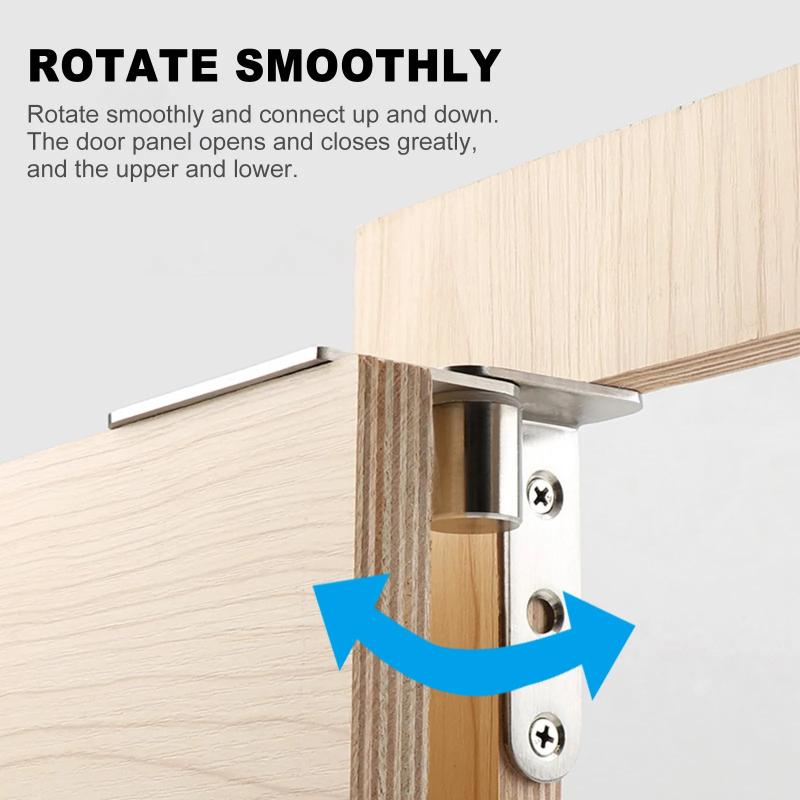 Stainless Steel Pivot Heavy Duty 270 Degree Rotating Shaft Wooden Door Hinge Shaft Murphy Positioning Door Shaft Hidden Axis