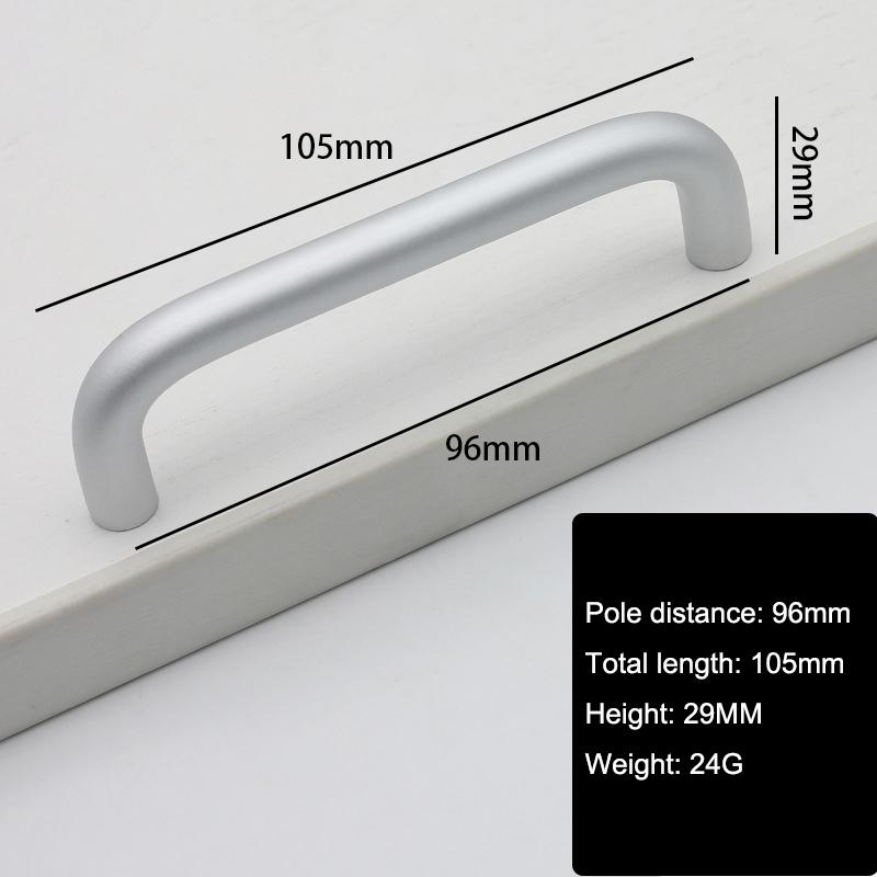 

Solid Aluminium Alloy Furniture Door Handle Cabinet Cupboard Pull Knob,Screw Size: 4*22mm Type A
