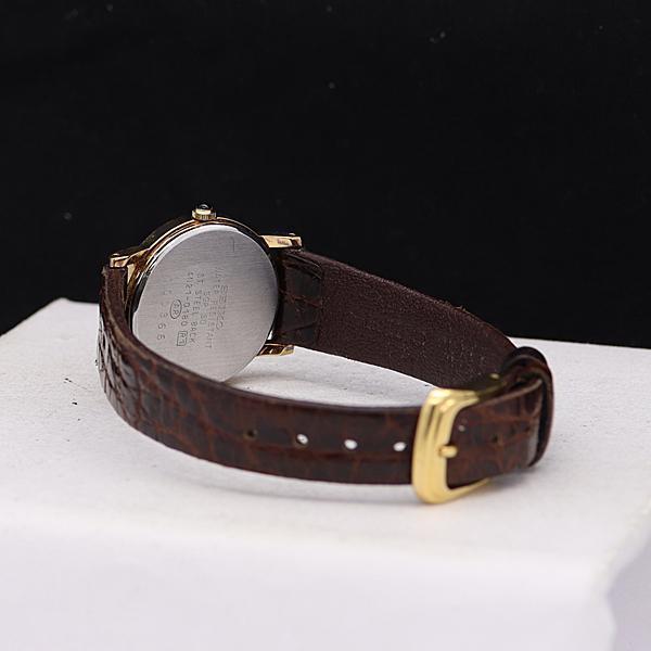 [USED] Seiko QZ Exceline 4N21-0180 Gold Dial Women's Watch