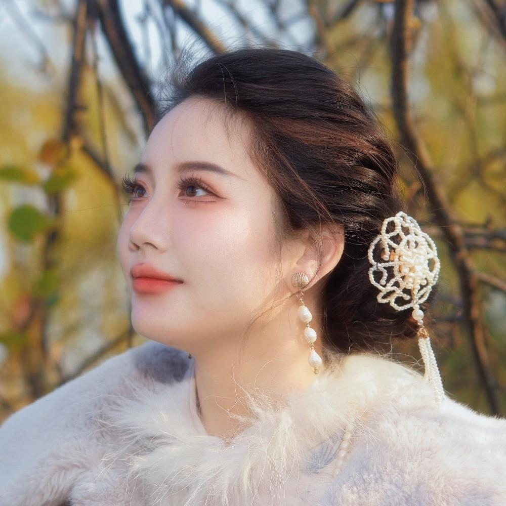 Tassel Cheongsam Headwear Pearl Hanfu Hairpin Temperament Chinese Style Hair Clip Daily