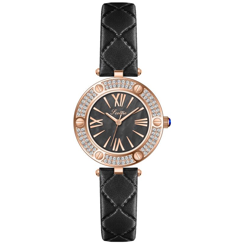 Watch Female Niche Ladies Watch Sense Small Fragrant Wind Fritillary Face Steel Belt Women'S Watch 9620