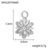 CARLIDANA New Gold Plated Charm Stainless Steel DIY Jewelry Pendant Multicolor Zircon Heart Butterfly Sun Flower Bowknot