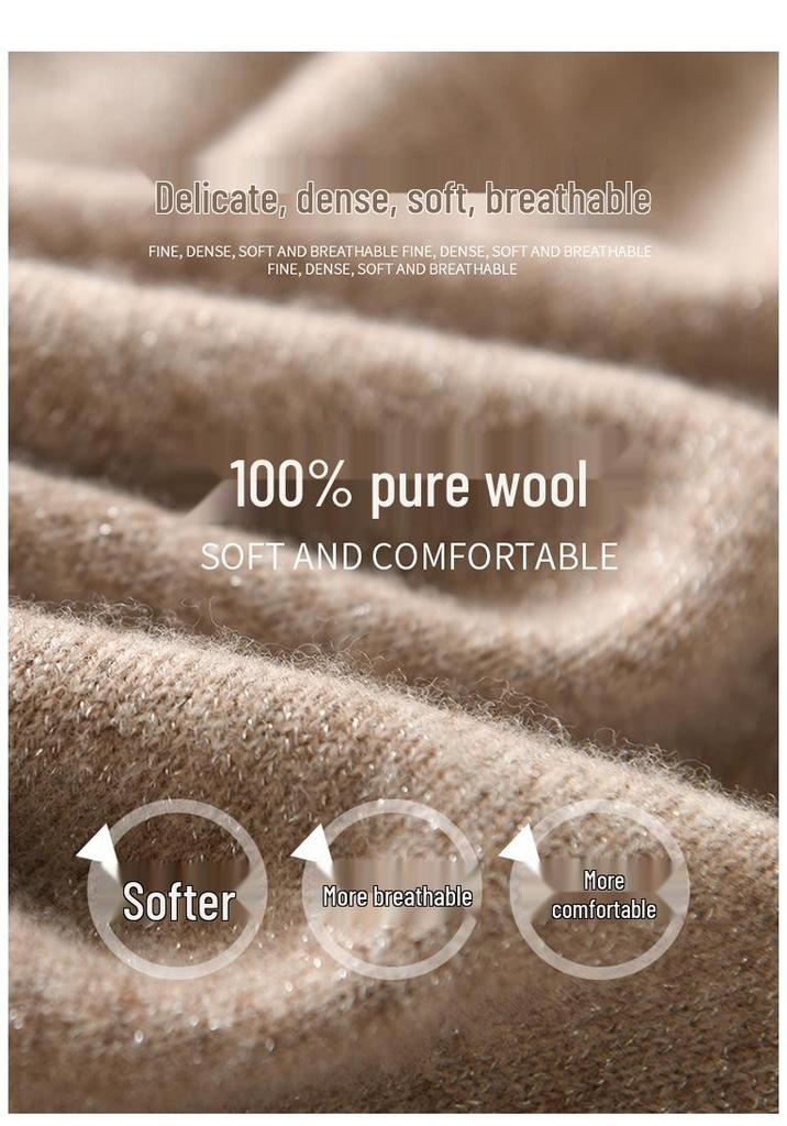 2024 Autumn/Winter Women's High Neck Pure Wool Sweater: Slimming, Warm, Versatile, and Stylish Pullover