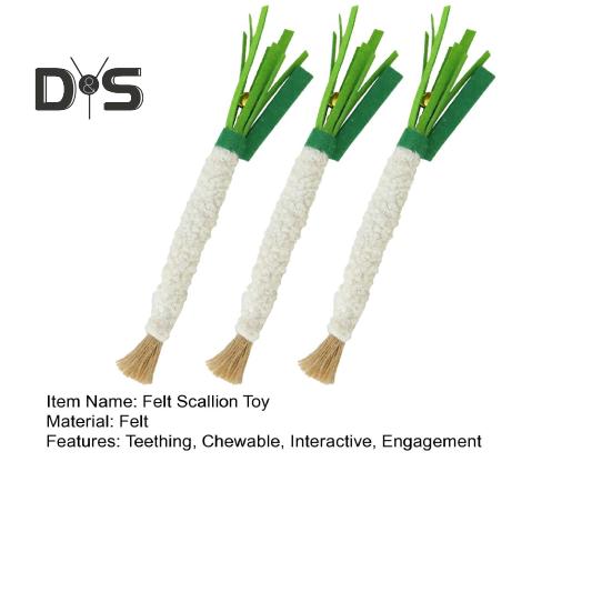 Kauspielzeug für Katzen in Form einer Frühlingszwiebel, weiches Filzspielzeug für Katzen mit Frühlingszwiebeln, interaktives Trainingszubehör für Haustiere für Kätzchen und Katzen im Haus