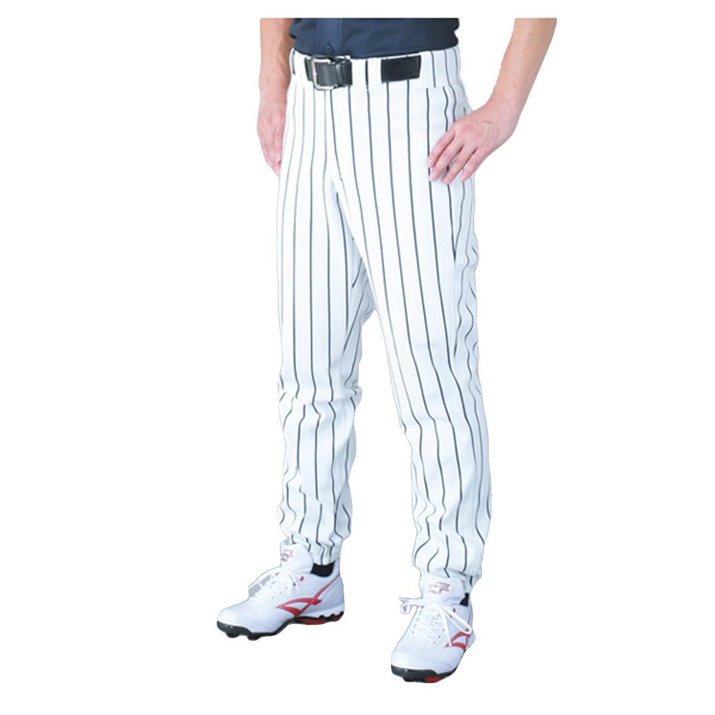 SSK Striped Long Loose Baseball White x Black Size L Size Men's Pants, Wear, UP002LL, (1090), (Japan L)