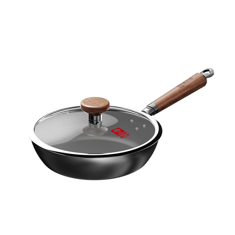 Kambach Nitrided Wrought Iron Non-stick Frying Pan with Lid 26cm