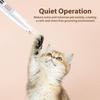 1 Pcs Pet Paws Trimmer Low Noise Rechargeable Electric Trimmer with LED Light Lubricating Oil Brush Safe Cat Dog Clippers