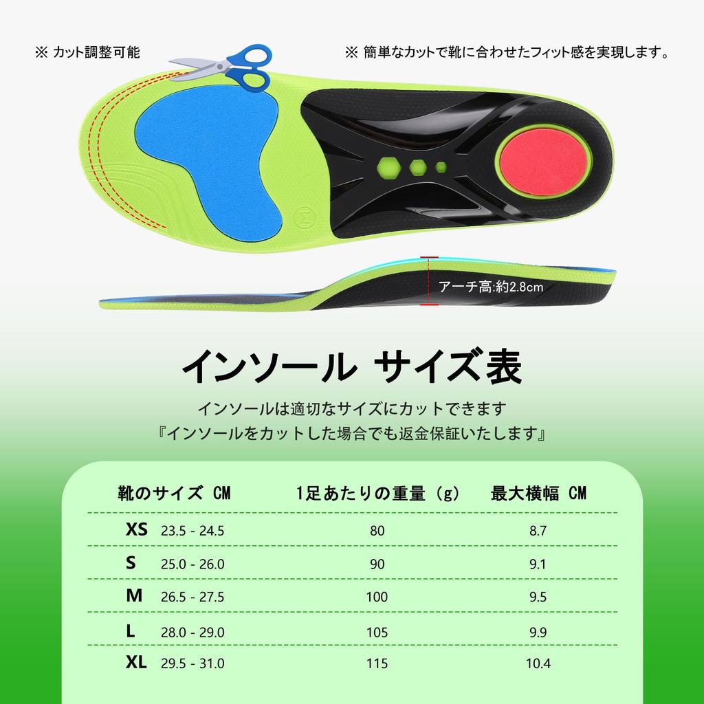 [Flat Feet Insole] Arch Support Insole for Tired Arches, Standing