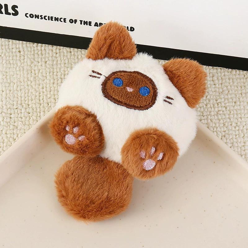 New Creative Cartoon Cat Key Chain Plush Doll Can Be A Net Red Animal Unisex Backpack Key Doll Pendant Decorative Small Gifts