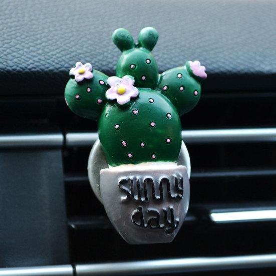 Lovely Cactus Bread Tomato Car Air Vent Outlet Fragrance Perfume Clip Freshener