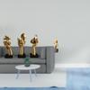 Resin Thinker Abstract Art Sculpture Figurine Tabletop Decoration Souvenir for Office Bookshelf