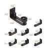 2set Sliding Barn Door Bottom Adjustable Floor Guide Wall Mounted Stay Roller Guides Barn Door Hardware Easy To Install