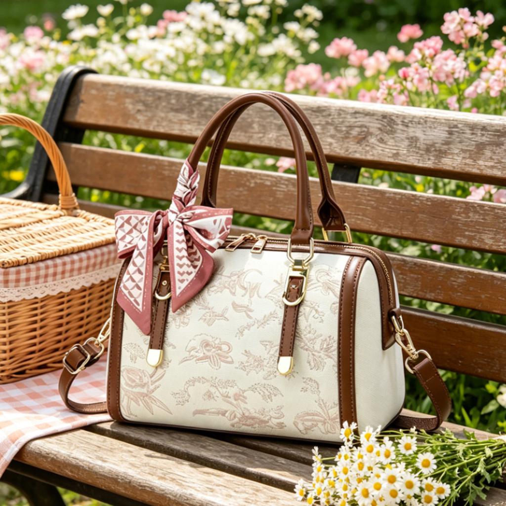 Exquisite Oriental Embroidery Daily Handbag For Middle Aged Ladies, Multi-purpose Top Handle Shoulder Crossbody Gift Bag