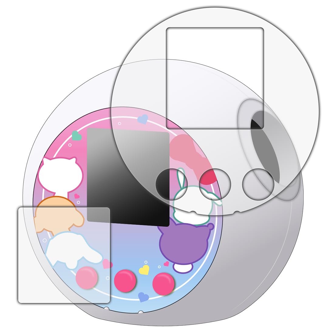 Кобo Punirunzu Sanrio Персонажи PDA Защитная пленка PerfectShield [Покрытие по краям экрана] Антибликовая, Защита от отпечатков пальцев, Сделано в Японии