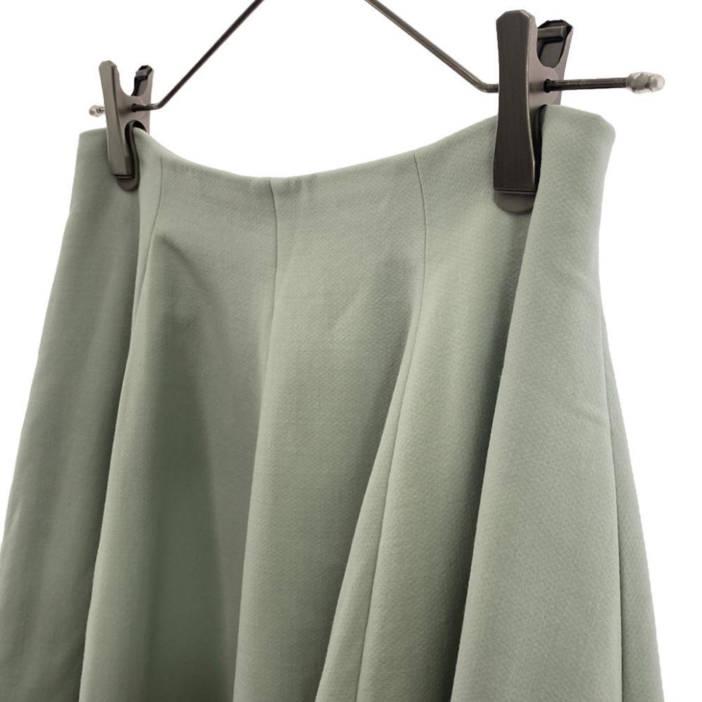 FOXEY Made in Japan Wollmischung Knielanger Rock 38 Hellgrün Reißverschluss hinten Damen Gebraucht