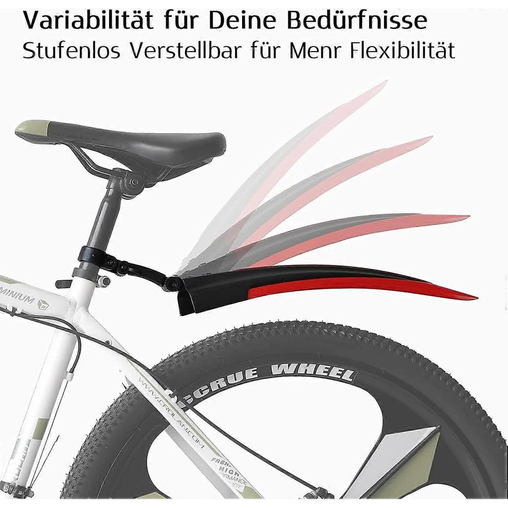 Bicycle Mudguard Set Adjustable Universal Bicycle Mudguard Set Front Rear Fenders Mountain Bike Mudguard Set for Bike 20-26 Inch Wheels