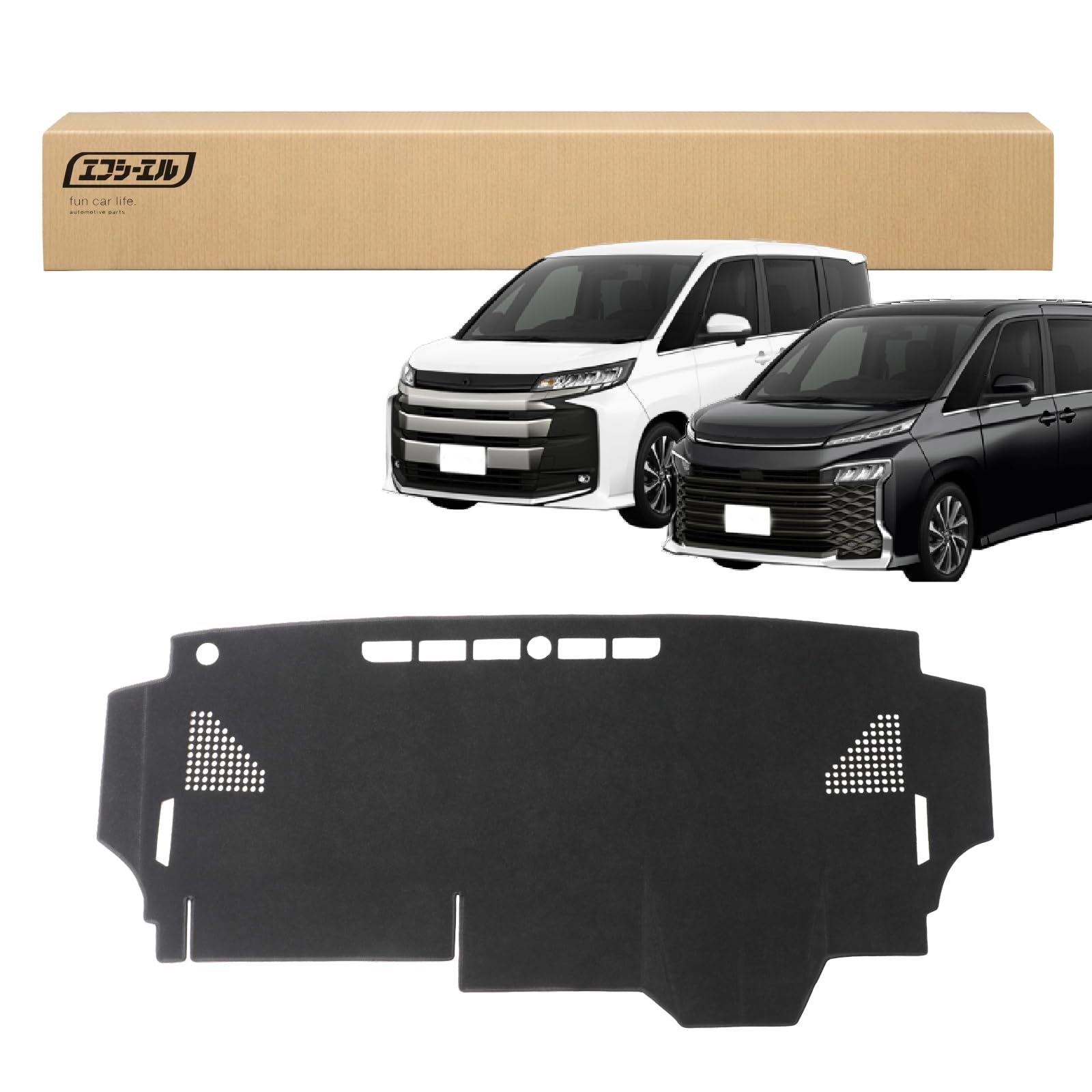 Dashboard Mat for 90 Series Pile Car Interior Parts Accessories fcl. (FCL) Noah/Voxy - Anti-slip, Soft, Fabric, &