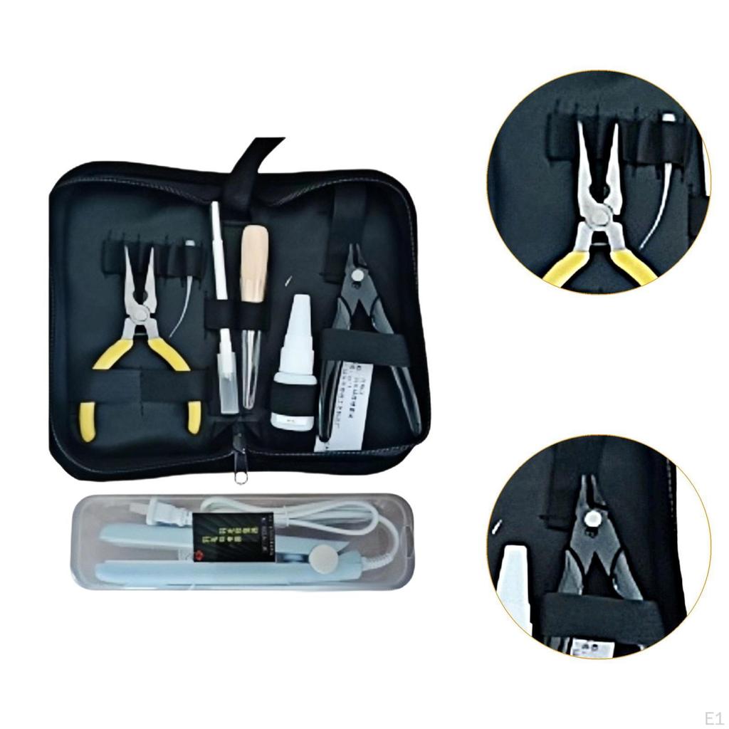 Starting Stringing Clamp Tool Set Manual with Storage Bag Restring Equipment