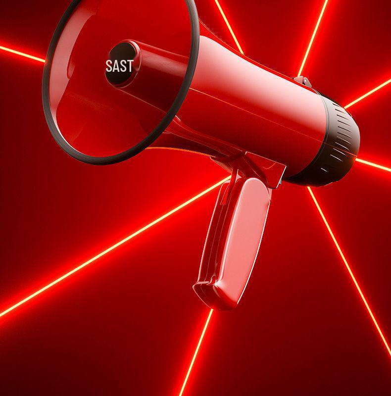 Portable Megaphone Speaker with Voice Recording for Street Vendors and Promotions