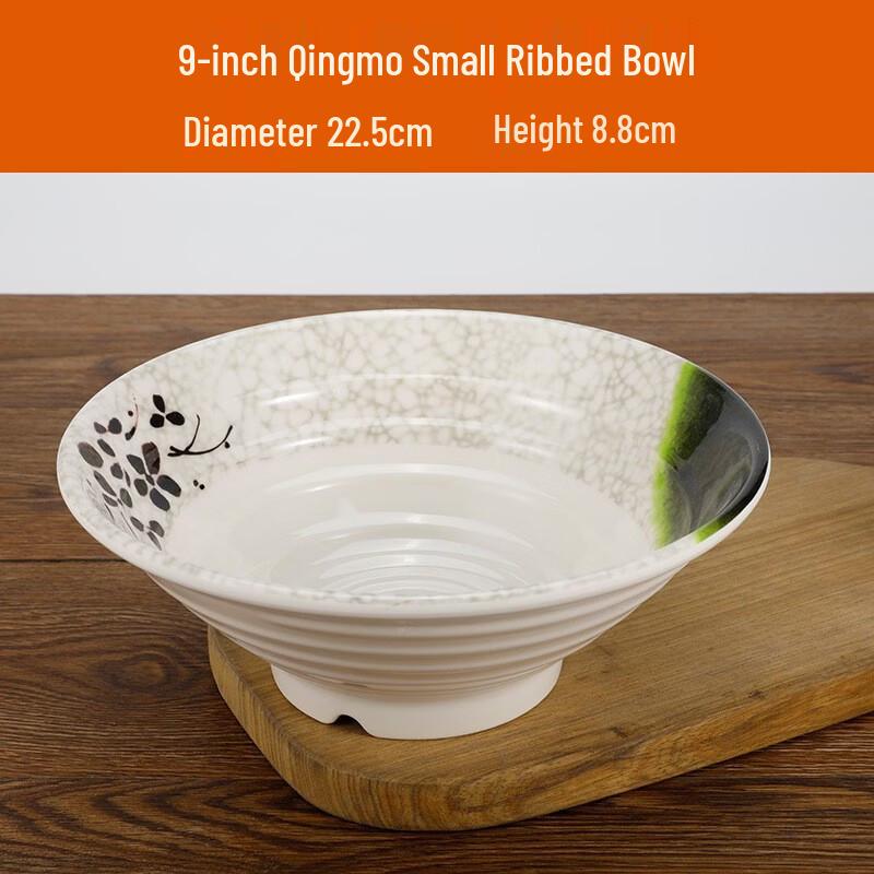 Утолщенная белая меламиновая миска для лапши и супа 9 Inch