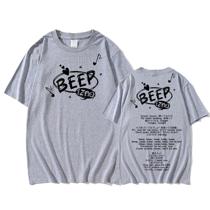 Izna - BEEP 2025 NEW T-shirt  100%Cotton Hip Hop Tshirts Male Printing Punk T Shirt Gothic Streetwear High Quality Tops