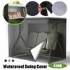 Vattentätt 3-sitsig Utesvingstol Solskydd 420D Oxford Trädgårdshängmatta Skyddande Omslag Hållbara Trädgårdstillbehör