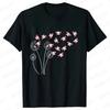 Dandelion Axolotl Flower T-shirt for Women Fashion Casual T-shirts Short Sleeve Axolotl Lover Women Tee Shirt Kawaii Clothing Shirts