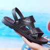Summer breathable men's shoes 2025 new non-slip soft-soled cool slippers men's casual versatile and dual-purpose outer wear beach shoes