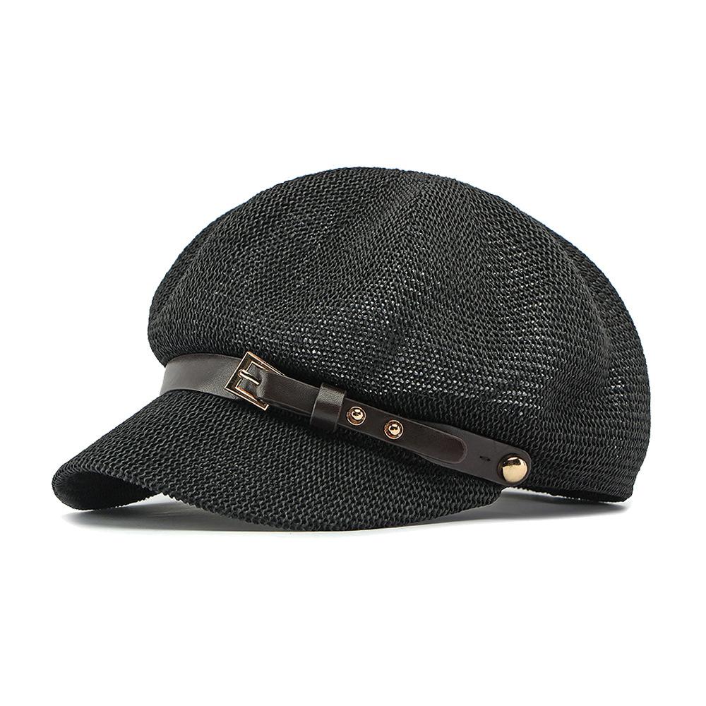 Hollow Mesh Octagonal Hat Women's Summer Outdoor Sunscreen Hat Beret