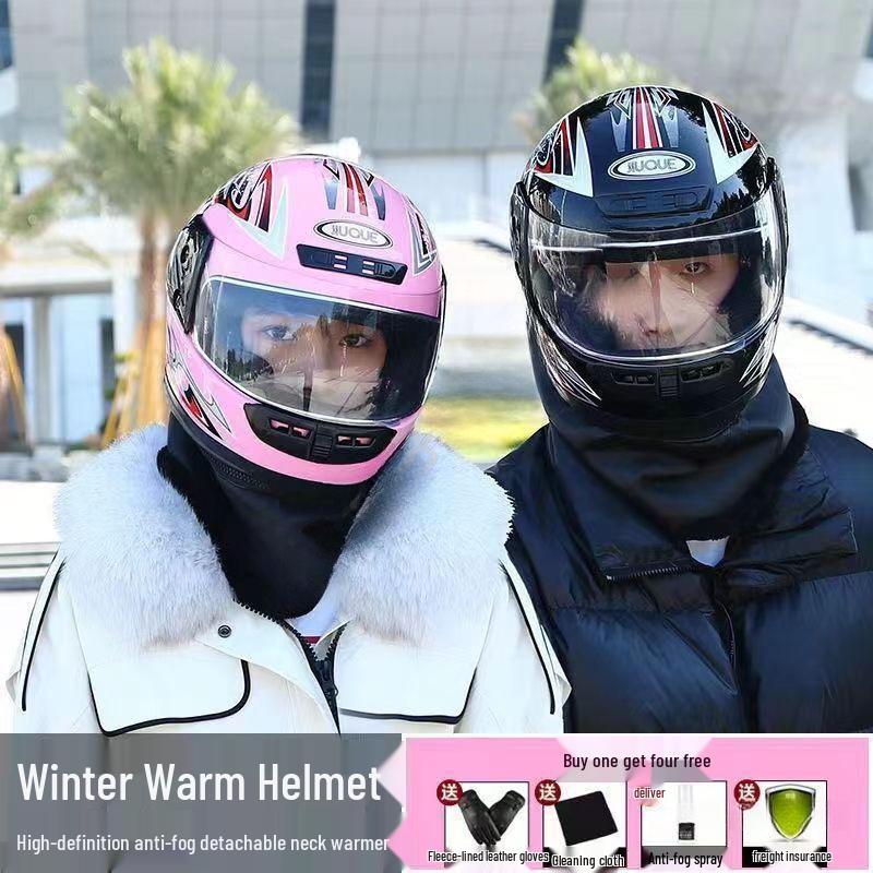 All-Season Warm Full Face Helmet - Anti-fog, Cold Protection for Men & Women Electric Scooter & Cycling