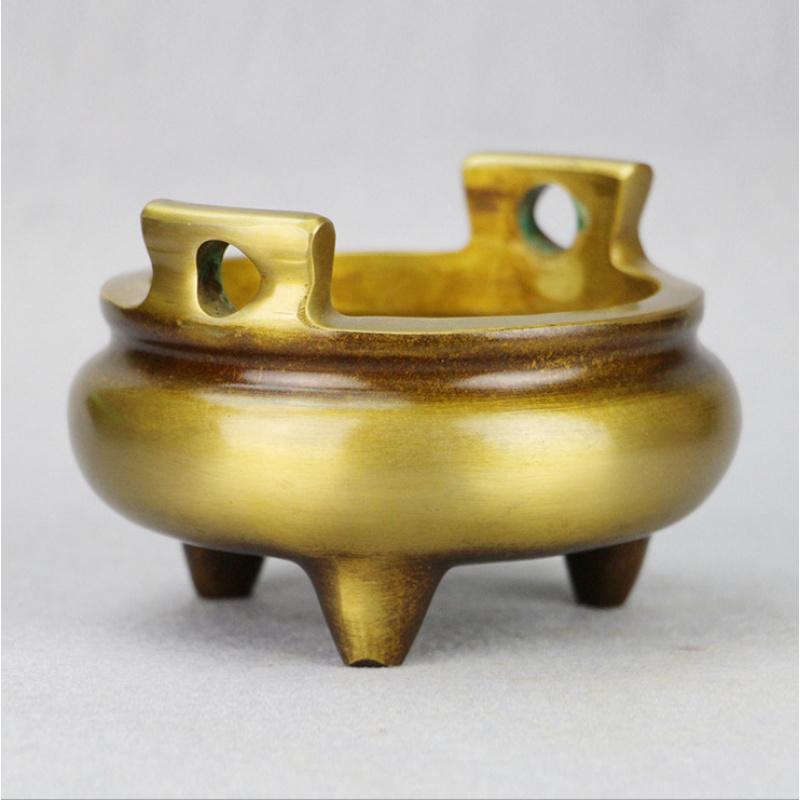, drum-shaped , art, popular model of antique brass burner, incense tools for home and
