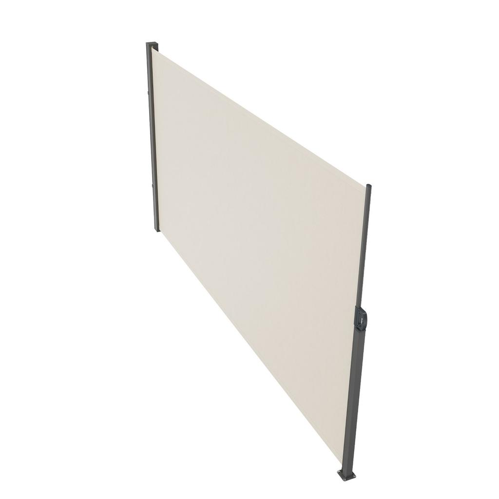 Retractable Side Awning, 71''x 118'' Outdoor Privacy Screen, 180g Polyester Water-proof Retractable Patio Screen, UV 30+ Room Divider Wind Screen for