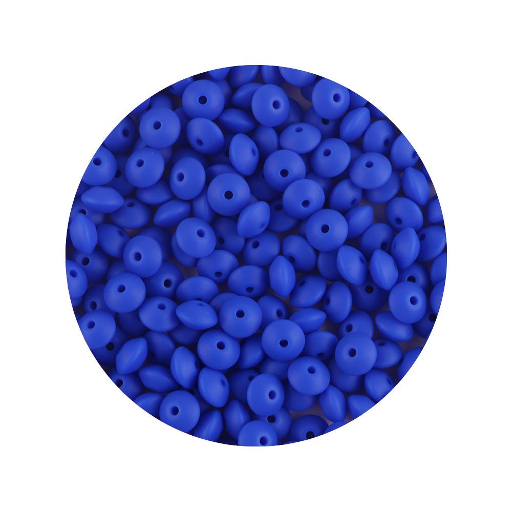 New 50pcs/lot Silicone Lentil Silicone Beads 12mm Jewelry Making Lentil Beads DIY Necklace Bracelets Jewelry Accessories