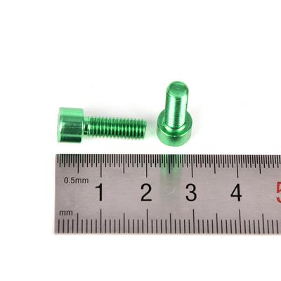2 Piezas Tornillos M5*15Mm Aleación de Aluminio Hexagonales Autorroscantes para Portabidones de Bicicleta