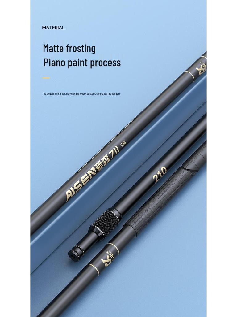 Red de Pesca Telescópica Aisen Ultraligera Súper Dura de Alto Carbono para Pesca Deportiva de Peces Grandes