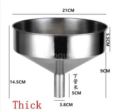 Big Stainless Steel Funnel Kitchen Oil Liquid Metal Funnel with Detachable Filter Wide Mouth Funnel for Canning Kitchen Tools